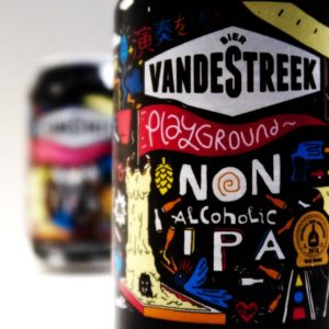 Front view of vandestreek playground non alcoholic IPA can