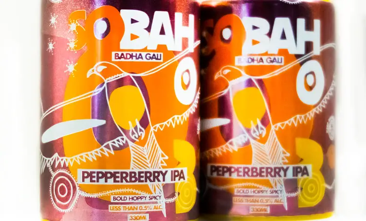 Sobah Brewing Co Non Alcoholic Pepperberry IPA Can Closeup