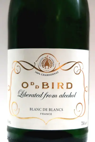 Oddbird Wine Blanc De Blancs label