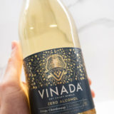 Vinada Sparkling Review bottle in hand