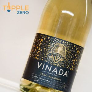 Vinada non-alcoholic Chardonnay Front of Bottle