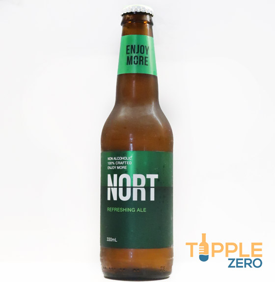 Nort Refreshing Ale Bottle on Bench