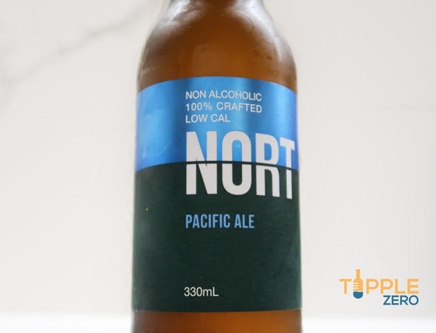 non alcoholic pacific ale close up label