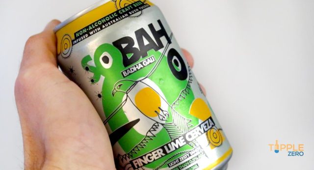 Sobah Finger Lime Cerveza Can in Hand