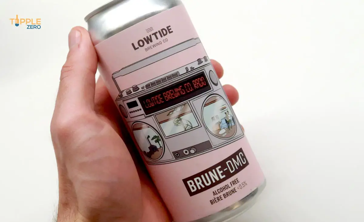 Lowtide Brewing Brune DMC can in hand