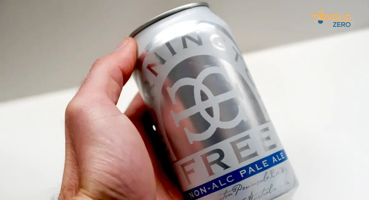 Mornington Free Pale Ale Can in hand